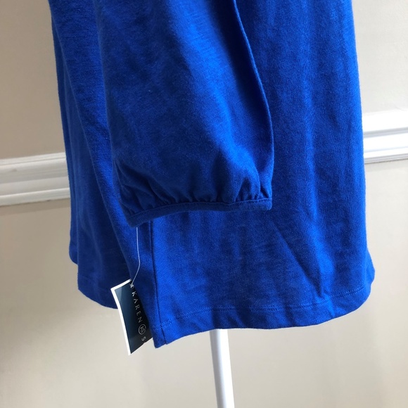 Karen Scott women’s royal blue top - Picture 3 of 6